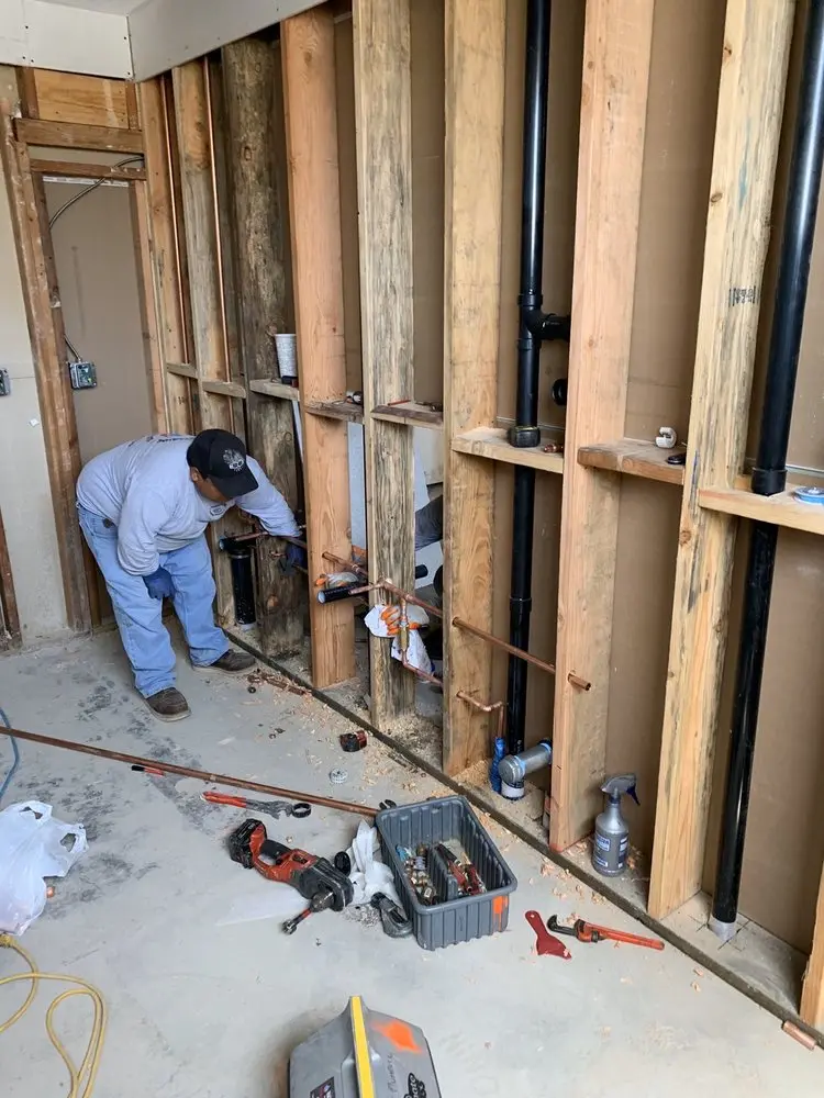 Commercial rough-in plumbing for Gas Line Repair in Interlaken Estates